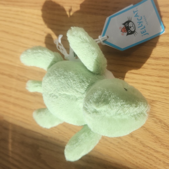 Jellycat Fluffy Turtle 2.8x3.5" ๐ข Soft & Plush NWT - Picture 4 of 6